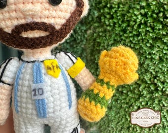 Custom Handmade Look-Alike Figure of Idol, Star, Singer, Actor, or Footballer - Custom Personalized Crochet Doll - Lionel-Messi - M10