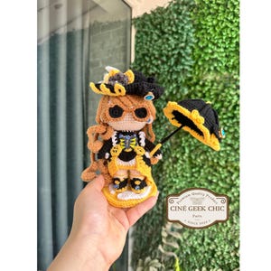 Navia-Inspired Crochet Doll | Fanmade Genshin-Impact Plush | Handmade Geo-Character Amigurumi | Elegant Game Girl Doll | Gamer Gift