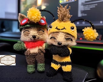 Teemo-Inspired Dolls  Crochet| Fanmade-LoL Plush | Handmade Scout & Bee Amigurumi | Gamer Gift | League-Inspired Decor| Yordle-doll fandmade