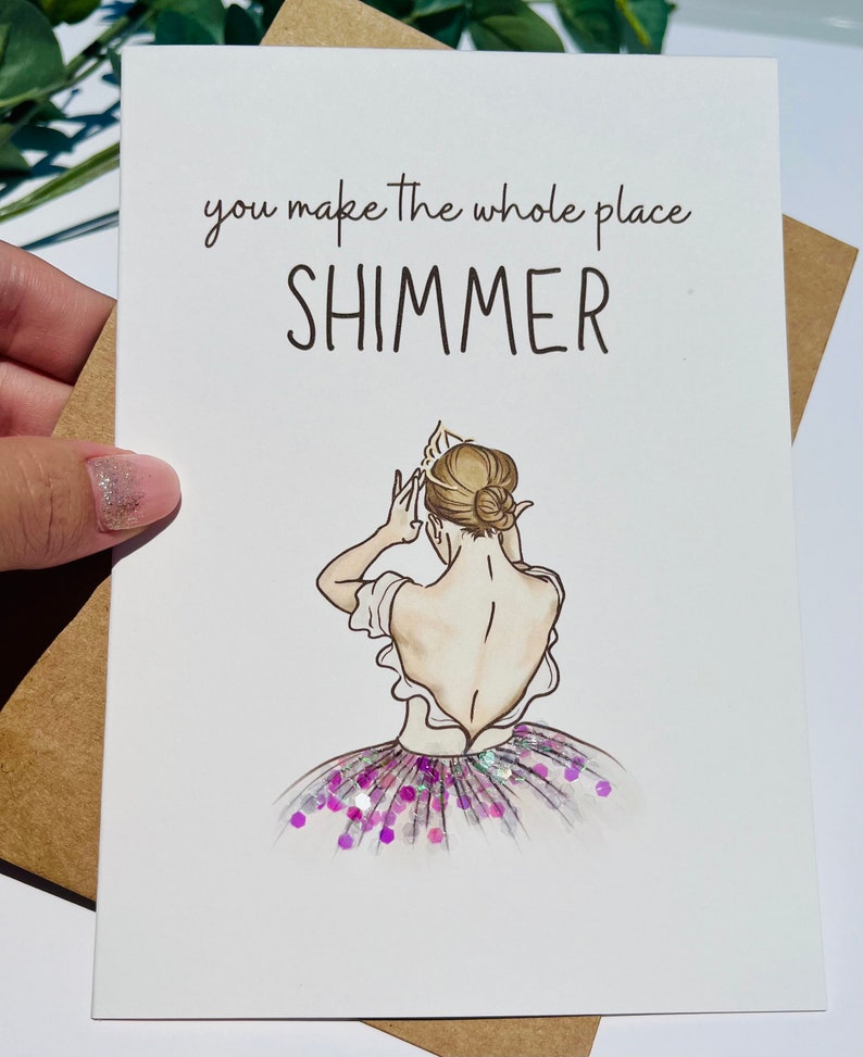 Taylor Swift Greeting Card You Make the Whole Place Shimmer Bejeweled Congratulations Prom
