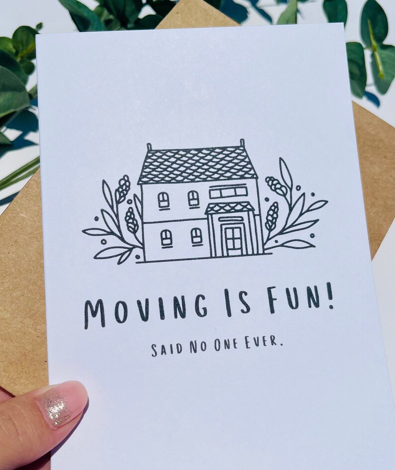 Funny Moving Home Congratulations Card Buy New House Flat Apartment Ho Son Daughter Brother Sister Friend - Foto 9