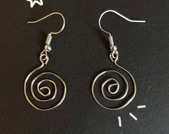 whimsical spiral earrings