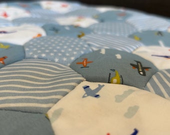 Handmade Patchwork / Baby Quilt  - Custom Size (27inches x 33inches)
