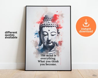 Buddha Quotes Poster • Wall Art • digital download A2 A3 A4