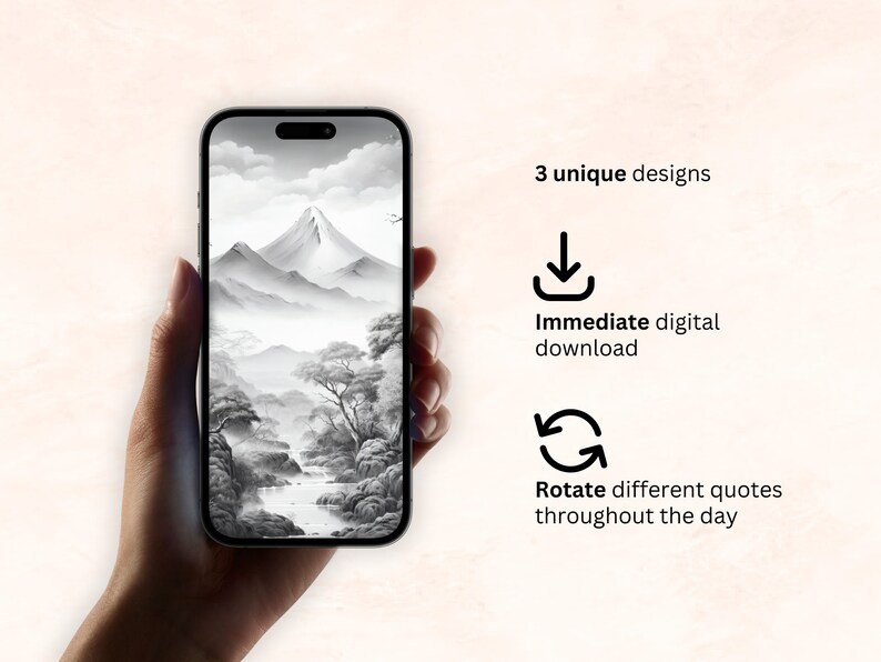 Minimalist iPhone Wallpaper Calming Neutral Phone Lockscreen - Etsy