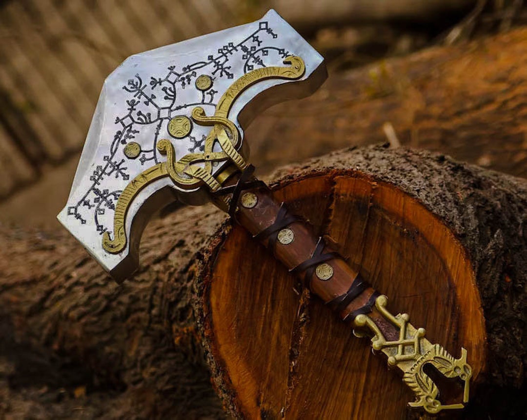 God of War Hammer Ragnarok Thor Hammer Kratos Replica Cosplay Hammer