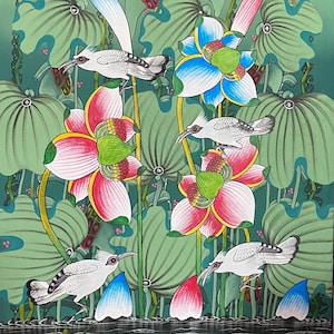 Animal Paintings, Bird Paintings, Tropical Scenery, Beautiful Paintings, Ubud Paintings, Balinese Paintings, Wall Decor, Acrylic On Canvas