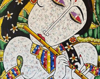 Figurative Paintings, Balinese Paintings, Girl Paintings, Unique Paintings, Original Paintings, Traditional Paintings, Wall Decor