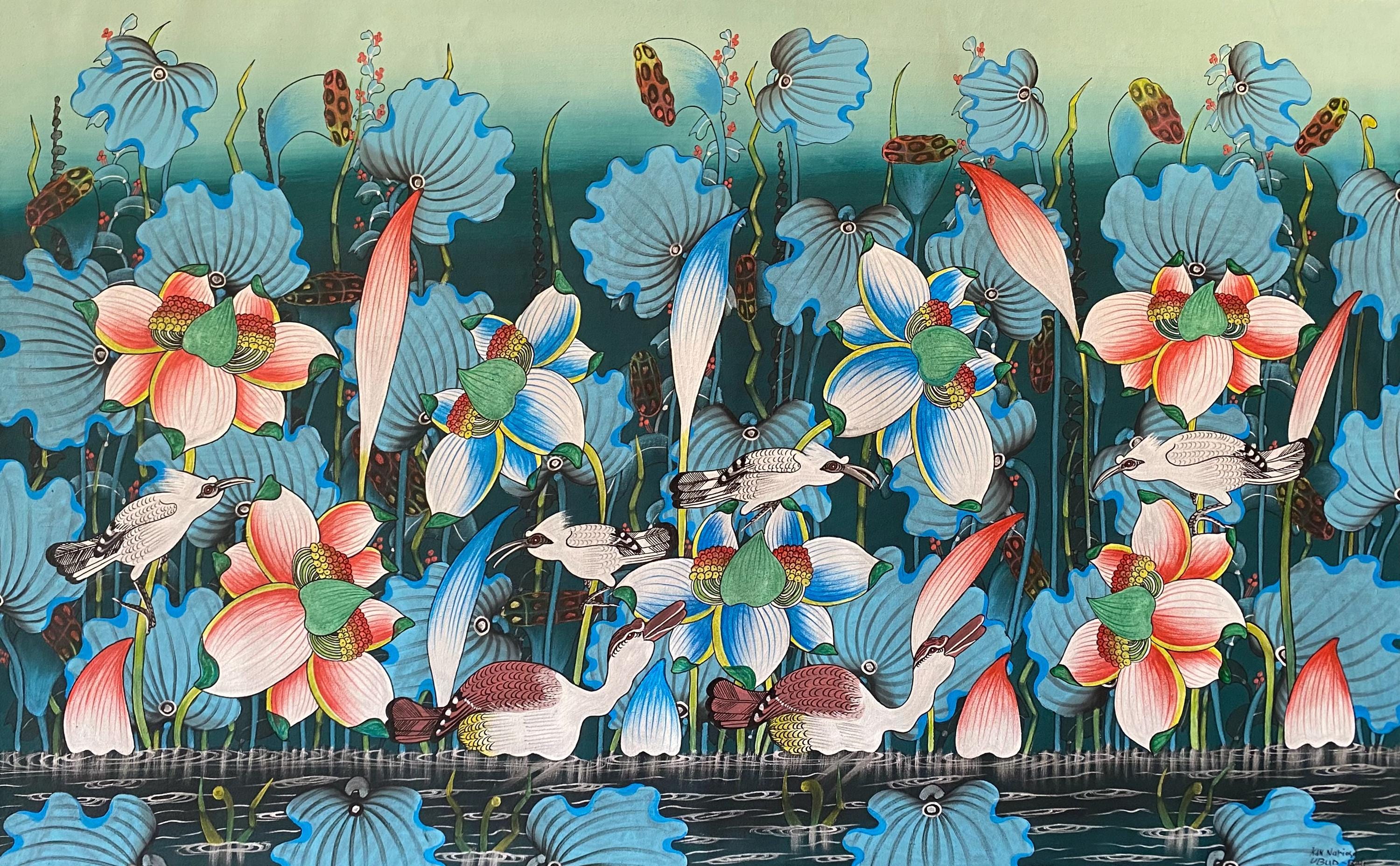 Weathervanecottages バリ絵画 鳥 バリ絵画 ブンゴセカン 鳥の絵