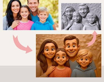 Custom 3D Photo Portrait & Bas Relief: Personalized Digital Wall Art (Message for Quote)