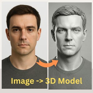 Custom 3D Head Model: VFX Artist Topology for Animation, Cosplay (Digital Download)