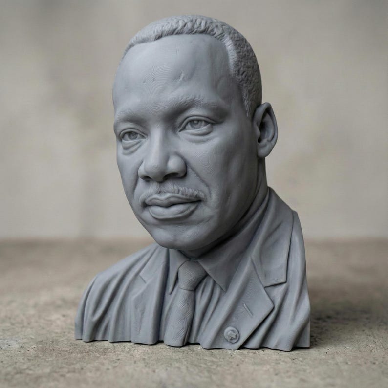 Martin Luther King: STL 3D Model | America 250 | CNC & 3D Print ...