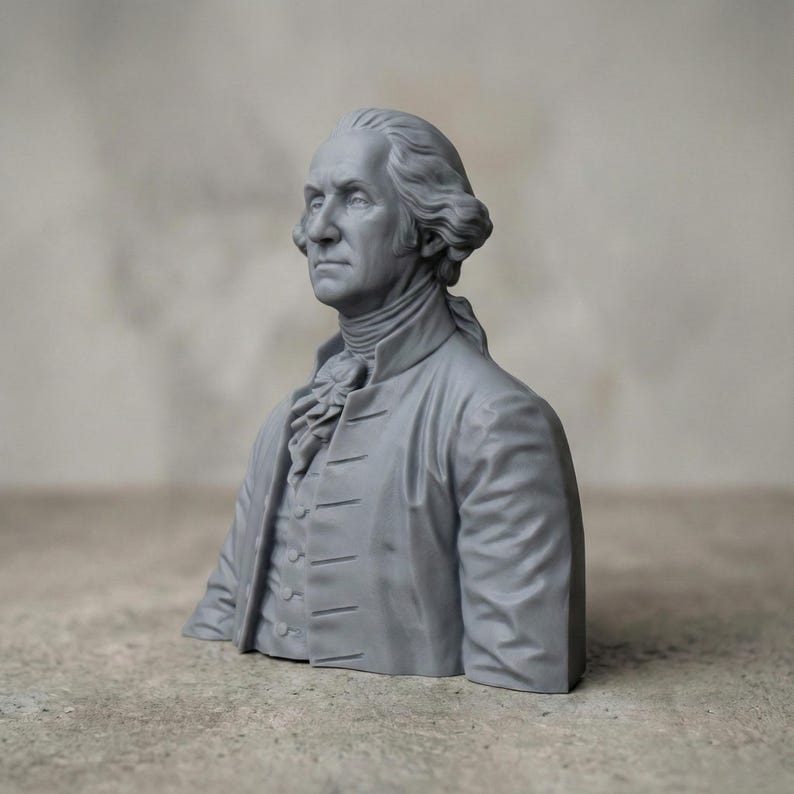 George Washingtoad Realistic George Washington Bust STL | America 250 | Founding Father | Digital ...