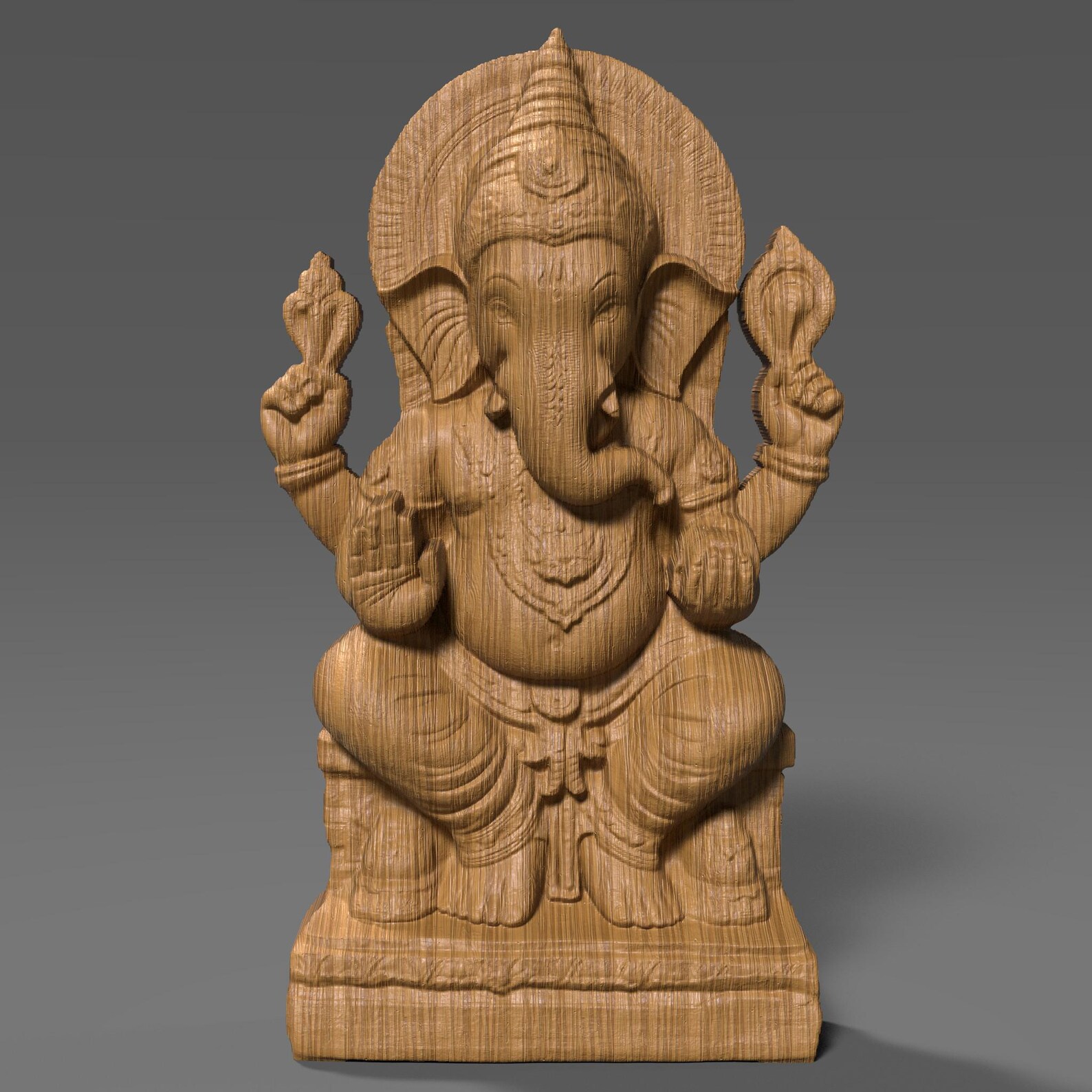 Lord Ganesha 3D STL File: Hindu God Relief for CNC, Laser, 3D Print - Etsy