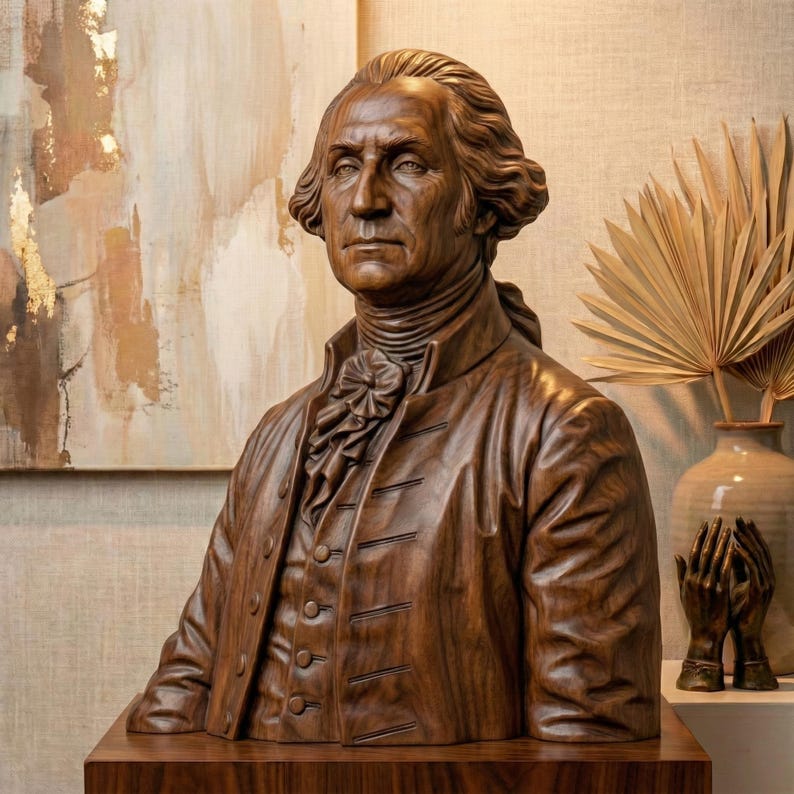 George Washingtoad Realistic George Washington Bust STL | America 250 | Founding Father | Digital ...