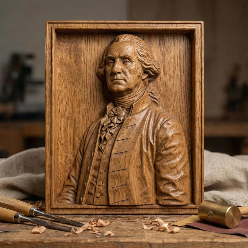 George Washingtoad Realistic George Washington Bust STL | America 250 | Founding Father | Digital ...