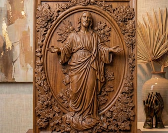 Jesus Christ 3D Relief Model: CNC Carving, Laser Engraving (Digital Download)