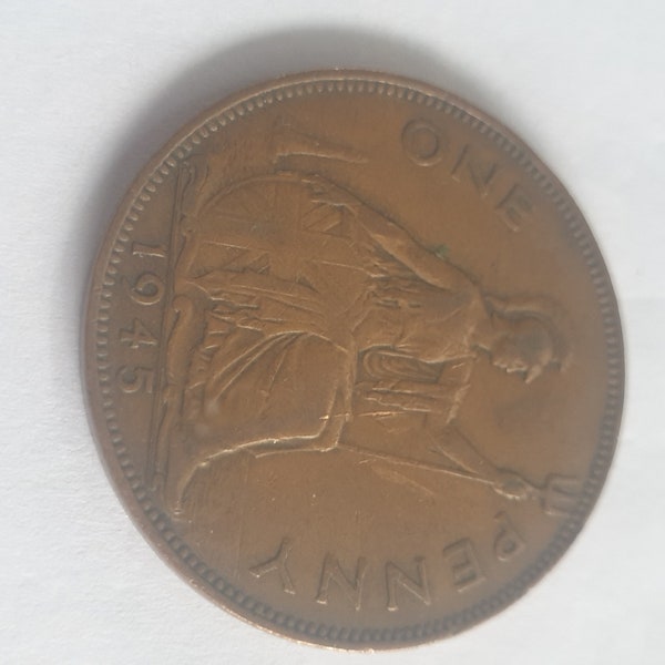 Pièce de collection One Penny 1945, Royaume-Uni, Georgivs VI
