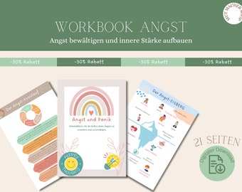 Anxiety and Panic Workbook Anst Cards Coaching Templates Mental Health Mindfulness Cards Therapy Overcoming Anxiety DBT, CBT