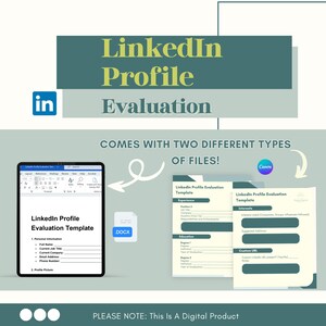 LinkedIn Profile Evaluation | Professional Audit | Personalized Optimization Template for Career Success on LinkedIn