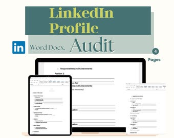 Modelo de auditoria de perfil do LinkedIn: Otimize para o sucesso (documento do Word)