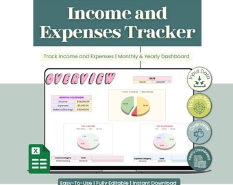 Homeschool Budget Planner | Income & Expense Tracker | Financial Planning Spreadsheet | Money Management Organizer (Excel, Google Sheets)