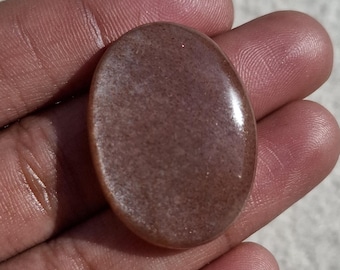 Natural Sunstone Oval Gemstone 29x21x5.5mm 29.70Cts Loose Cabochon For Handmade Jewelry Creations