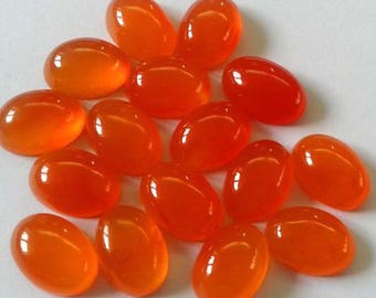 Natural Carnelian Oval Cabochon 5x7mm To 12x16mm Loose Gemstone