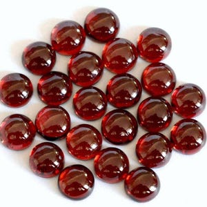 Natural Mozambique Garnet Round Cabochon Calibrated Loose Gemstone 3mm,4mm,5mm,6mm,7mm,8mm,9mm,10mm