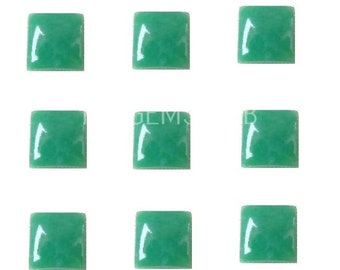 Best Quality Natural Chrysoprase Cabochon Square Shape Size 6x6mm to 15x15mm Green Chrysoprase gemstone jewelry making stone Loose gemstone