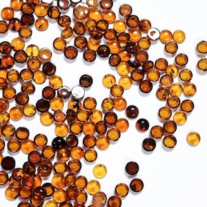 Synthetic Baltic Amber Round Cabochon Calibrated Loose Gemstone 5,6,7,8,9,10,11,12,13,14,15,16,17,18,19,20,21,22,23,24,25mm