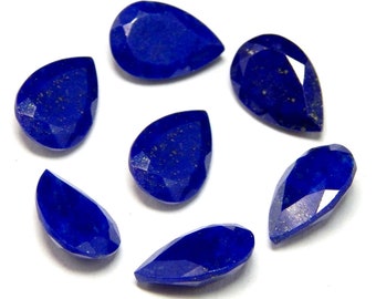 Natural Lapis Lazuli Pear Faceted Cut 6x9mm To 20x25mm Loose Gemstone