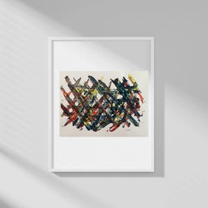 Abstrakte Acryl-Malerei auf Kunstkarton | „Tanz der Narben“ | ungerahmt