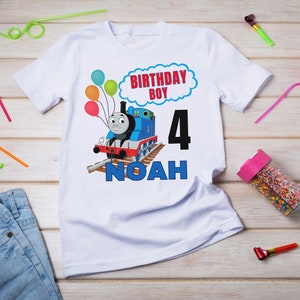 Thomas and Friends Birthday Boy Shirt, Toddler Birthday Shirt, Birthday Boy Shirt, Thomas the engine theme  Shirt, Cute Birthday Gift Shirt