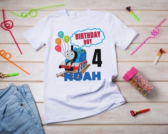Thomas and Friends Birthday Boy Shirt: Customizable Toddler Tee