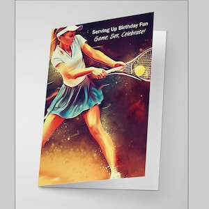 Carte d'anniversaire de tennis – Offrez des sourires lors de leur journée spéciale !