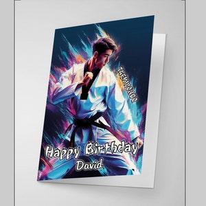 Embracing Your Taekwondo Spirit: Personalised Birthday Card