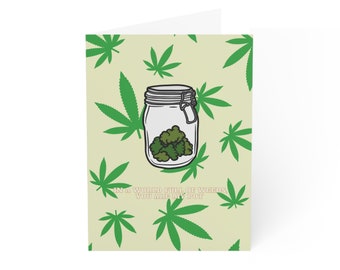 Cannibas, Love, Greeting Cards (1, 10, 30, and 50pcs)