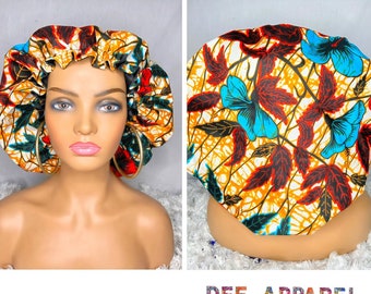 Capota elástica forrada en raso estampado africano / Capota reversible