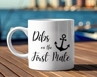 First Mate Mug, Funny Boating Mug, Boat Owner Gift idea, Funny Nautical Mug, Nautical Mug, Boat owner Mug, Boat Owner Gift, Captain Mug