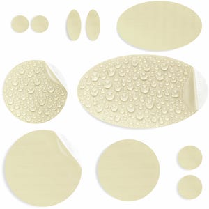 Repair Patches for Puffer Jackets (LIGHT BEIGE, 11 Pcs) Self-Adhesive, Waterproof, Tear-Resistant, Fix Holes in Tents, Shoes, Down Clothes