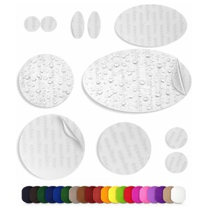 Festival & Camping Repair Patches (30+ Colours, 11 Pcs) Self-Adhesive Waterproof Rip-Stop - Fix Tents, Air Beds, Ponchos, Puffer Jackets