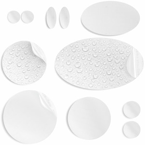 Daunenjacke Reparatur-Patches (WEISS, 11 Stück) vorgeschnitten, selbstklebend, wasserdicht, reißfest, reparieren Löcher in Zelten, Polstern, Schuhen
