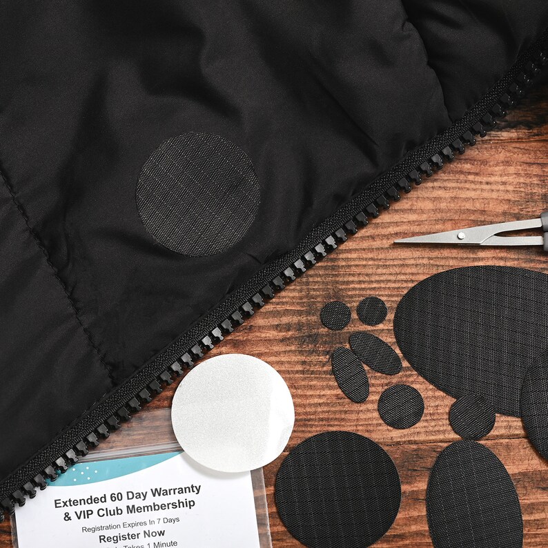 Puffer Jacket Repair Patches BLACK 11 Pieces Selfadhesive Etsy UK