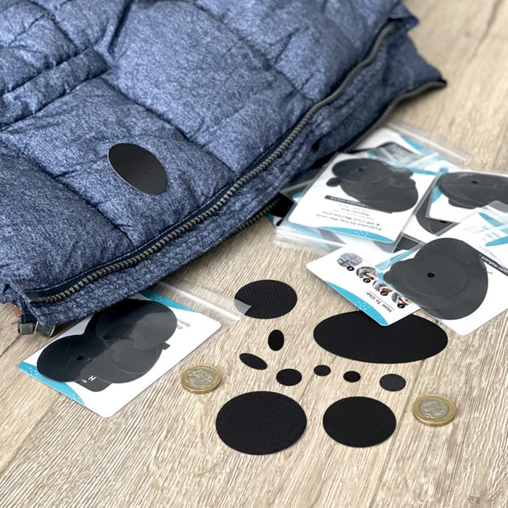 Puffer Jacket Repair Patches BLACK, 11 Pieces Self-adhesive, Waterproof,  Tear-resistant, Fix Holes in Tents, Jackets, Shoes, Down Clothing 