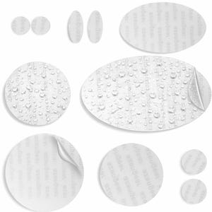 Down Jacket Repair Patches (CLEAR, 11 Pieces) Pre-Cut, Self-Adhesive, Waterproof, Tear-Resistant, Fix Holes in Tents, Puffers, Shoes