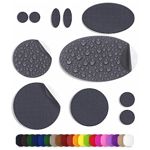 Instant Jacket Repair Patches - No Iron, No Sew (30+ Colours, 11 Pcs) Self-Adhesive Waterproof Fix for Down Coats, Tents, Sleeping Bags