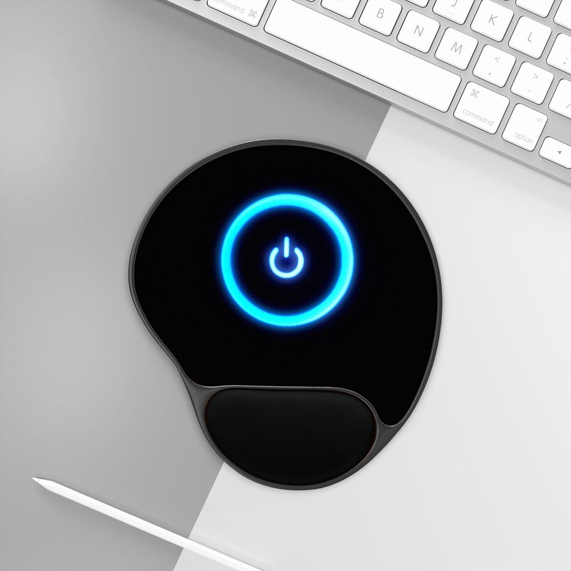 Power Button Themed Mouse Pad With Wrist Rest - Etsy