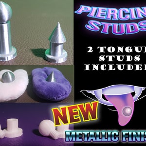 Piercing Studs for Fursuit Ears and Tongues