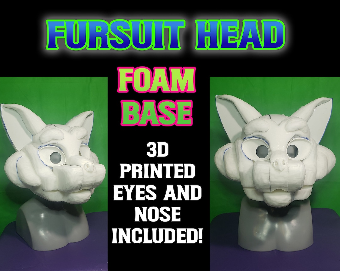 Fursuit Head Foam Base 3 Etsy Australia